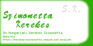 szimonetta kerekes business card